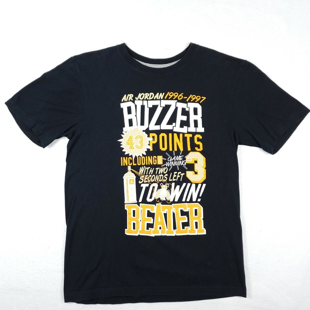 Jordan Jumpman Buzzer Beater Black Short Sleeve T-Shirt Adult Mens Size Small
